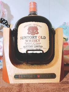 特級表記! 特大サイズ 未開栓 サントリー オールド 4000ml 台座付き/4L/4リットル/SUNTORY OLD WHISKY/山崎/響/白州/竹鶴/秩父