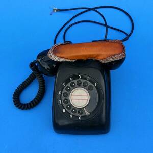  Showa Retro black telephone 600A2 Japan electro- confidence telephone . company 