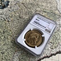 1869BB フランス 100フラン金貨 NGC MS61 ナポレオン三世 有冠 アンティーク コイン_画像10