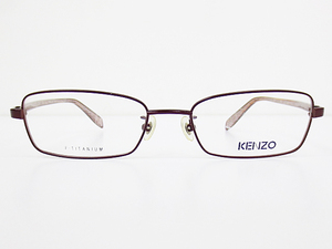 ∞【デッドストック】KENZO ケンゾー 眼鏡 メガネフレーム KE25448 53[]18-140 メタル チタン フルリム ボルドー □H8