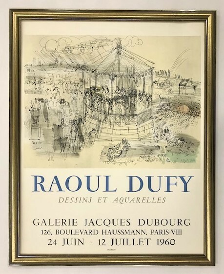 【特価】　≪　　ラウル 　デュフィ　　≫　　オリジナルリトグラフ【石版画】　　DESSINS ET AQUARELLES 　　1960年　　RAOUL DUFY