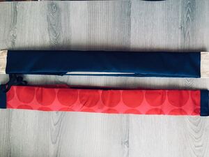 【新品未使用】シュパット コンパクトバック エコバッグ 2点セット 赤水玉 紺色