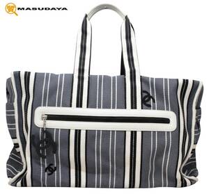 ◆ ◇ [Beauty] CHANEL Striped Boston bag ◇ ◆ Chanel, bag, bag, Boston bag