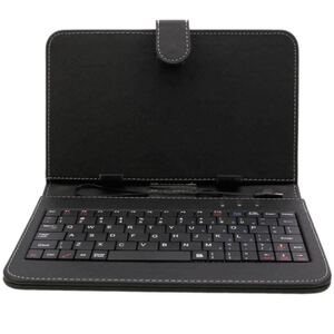 【新品未使用】microUSB キーボード付タブレットケース/7インチ