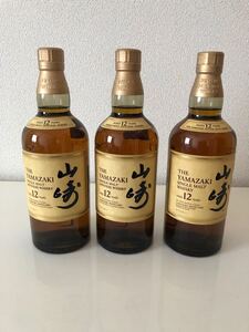 未開封 未開栓 新品 箱なし 3本セット サントリー SUNTORY 山崎 12年 700ml マイレージ付き ウイスキー
