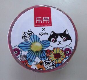 ★新品　マスキングテープ　ケーキ　猫　お花　ネコ　フラワー　30mm　マステ★