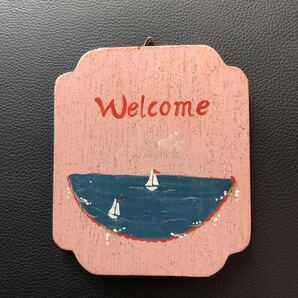 トールペイント・ハンドメイド☆welcome☆ヨット・海