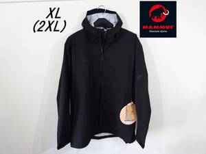 残1 ストレッチ 防水ジャケット レインジャケット XL 2XL XXL 新品 マムート レインウェア ジャケット カッパ 登山 アウトドア スポーツ 黒