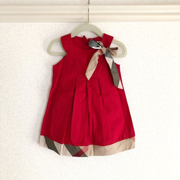 新品 キッズワンピース 70cm-80cm 韓国子供服 赤チェック