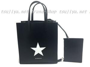 GIVENCHY Givenchy 2WAY Tote Bag STARGATE SMALL Black x White Givenchy Star Used AB [Tsujiya Pawn Shop 9606], Givenchy, для женщин