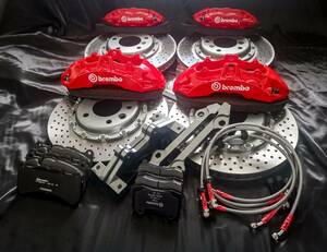 マセラティ クワトロポルテ 2004-2013 4.2L/4.7L Brembo Brake System 6pot/405mm＆4pot/380mm　　　　　