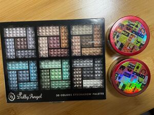 30カラーアイシャドウパレット フェイスパウダー2 の3点セット アイシャドウパレット