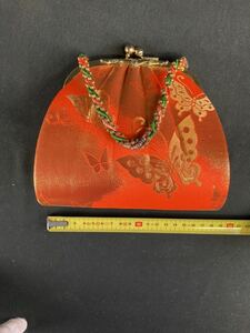 [A1554] bulrush .. pouch unused? Japanese clothes The Seven-Five-Three Festival bag retro pretty bag Japanese style small articles peace small articles kimono small articles 