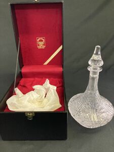 【A1624】希少 旧ソビエト連邦製品 クリスタルガラス デキャンタ Russian Crystal 美品 アンティーク 24% デカンタ