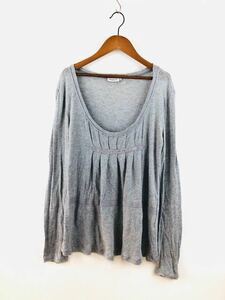 MAX & Co. Max and ko- lady's tunic gray V neck knitted S size casual body type cover Max Mara Max Mara 