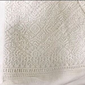 新品 刺繍レース生地 レース刺繍生地 レース生地 刺繍生地 生成り色 服地 送料無料 匿名配送