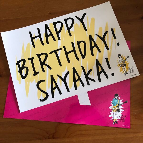山本彩 Sayaka Yamamoto Celebration 2021 パネル