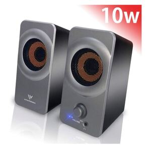 PCスピーカー WIWIPENDA USBスピーカー 高音質 10W出力 重低音
