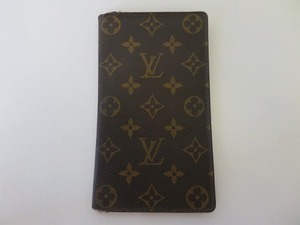 BBJ15★ルイ・ヴィトン/LOUIS VUITTON 2つ折り長札入れ カードケース M62225 ポルト シェキエ カルト クレディ モノグラム 製造番号AN0861