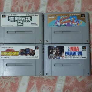 SFC スーパーファミコンソフト スーパーストリートファイターⅡ 他 4個セット売り
