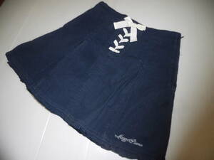 150! Mezzo Piano! ribbon attaching Logo embroidery skirt *