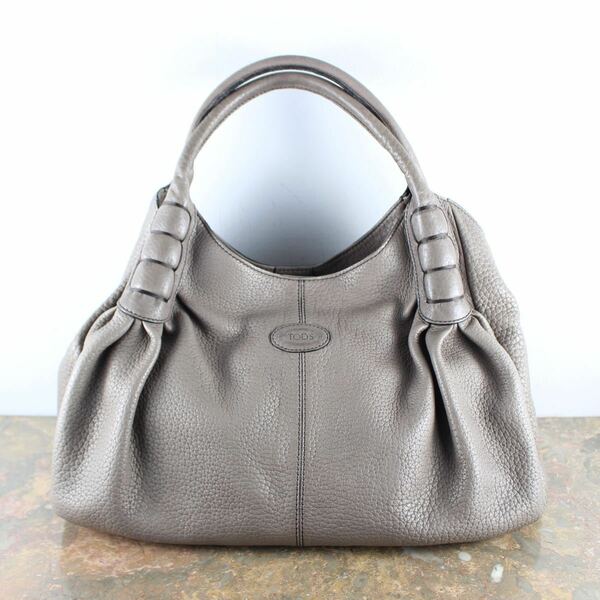 TOD'S LEATHER HAND BAG MADE IN ITALY/トッズレザーハンドバッグ