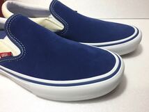 未使用!! VANS バンズ SLIP-ON PRO sty navy classic white 27.5cm us 9.5 スリッポン プロ 青白 箱付き_画像8