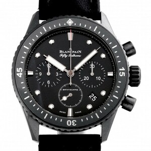 ブランパン BLANCPAIN フィフティ ファゾムス バチスカーフ フライバック クロノグラフ 5200-0130-B52A ブラック文字盤 中古 腕時計 メンズ