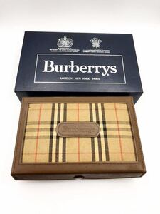 バーバリー 小物入れ ブラウン 極美品 マルチケース BURBERRY 財布 箱 コインケース 時計