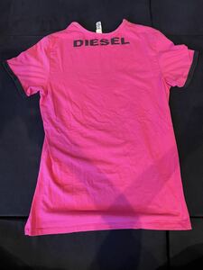 DIESEL diesel shirt cut and sewn tops lady's T-shirt L size short sleeves 