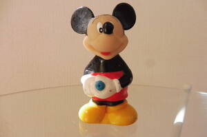  Disney * sofvi doll Mickey Mouse 1996 hippopotamus ya.......7cm sofvi water pistol 