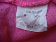Shirley Temple シャーリーテンプル　Tシャツ ピンク　三段のレースフリル_画像6