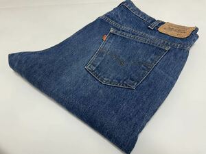 80s USA made beautiful color Levi's 517 orange tab Denim pants boots cut indigo w38 Vintage America made MADE IN USA #8