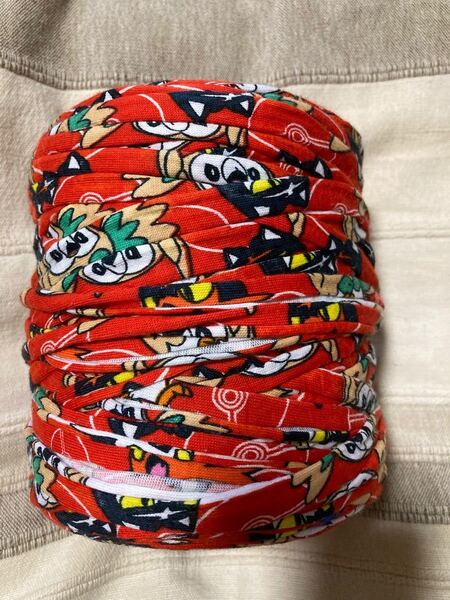 Tシャツヤーン ポケモン柄 糸切り売り
