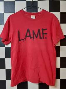 アメリカン古着ビンテージ90'sパンクスタイルジョニーサンダースL.A.M.F.ロゴTシャツ