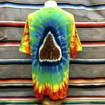 KISSES キスチョコ タイダイTシャツ 検索:古着 hippie ヒッピー TieDye 企業物 ビッグサイズ ビッグシルエット_画像2