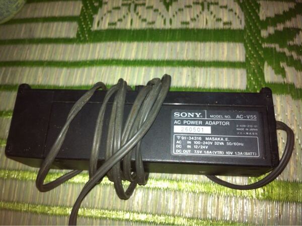 SONY AC-V55　POWER ADAPTOR ACアダプター　ジャンク品