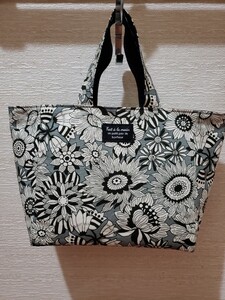 ハンドメイド レトロ花柄スクエアハンドバッグ