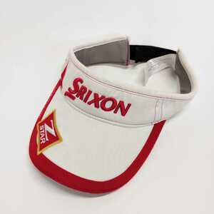SRIXON Srixon Golf sun visor sun visor white red ML size polyester cotton 