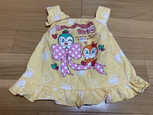 アンパンマン ノースリーブ　80センチ　トップス　キッズ　ベビー服　女の子　ドキンちゃん　コキンちゃん　キャミソール　タンクトップ