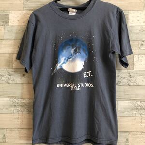 USJ UNIVERSAL STUDIOS JAPAN E.T プリント ビンテージ 半袖Tシャツ