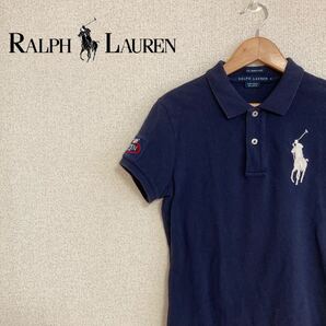 RALPH LAUREN ポロシャツ 半袖 ネイビー 紺 レディース