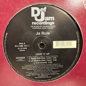 12inchレコード JA RULE / LIVIN' IT UP