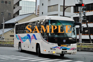 D-15A[ bus photograph ]L version 2 sheets Ooita traffic ga-la high speed car 