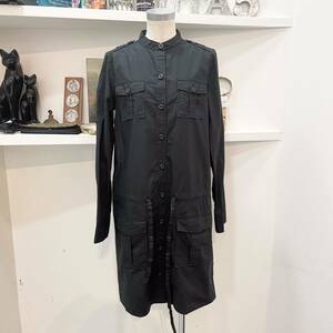 Ralph Lauren/one-piece/jacket/shirt/black/military/ラルフローレン/ワンピース/シャツ/ジャケット/黒/ボタン/ミリタリー