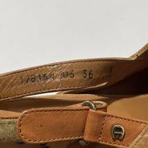 AIGNER/shoes/brown/heel/アイグナー/サボ/茶色/木の葉/スウェード/ヒール/靴_画像10