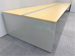 ◆自社便対応地域あり◆管R176◆延長可能◆イトーキ製◆フリーアドレスシステムデスク◆幅6000mm 8000mm 天板カラー メープル系