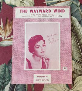 GOGI GRANT Sheet Music THE WAYWARD WIND