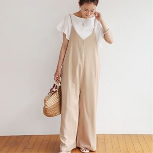 【and Me】 キャミサロペット Vネックワンピース オールインワン