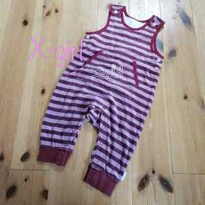 yhs80[12M] X-girl rompers overall 